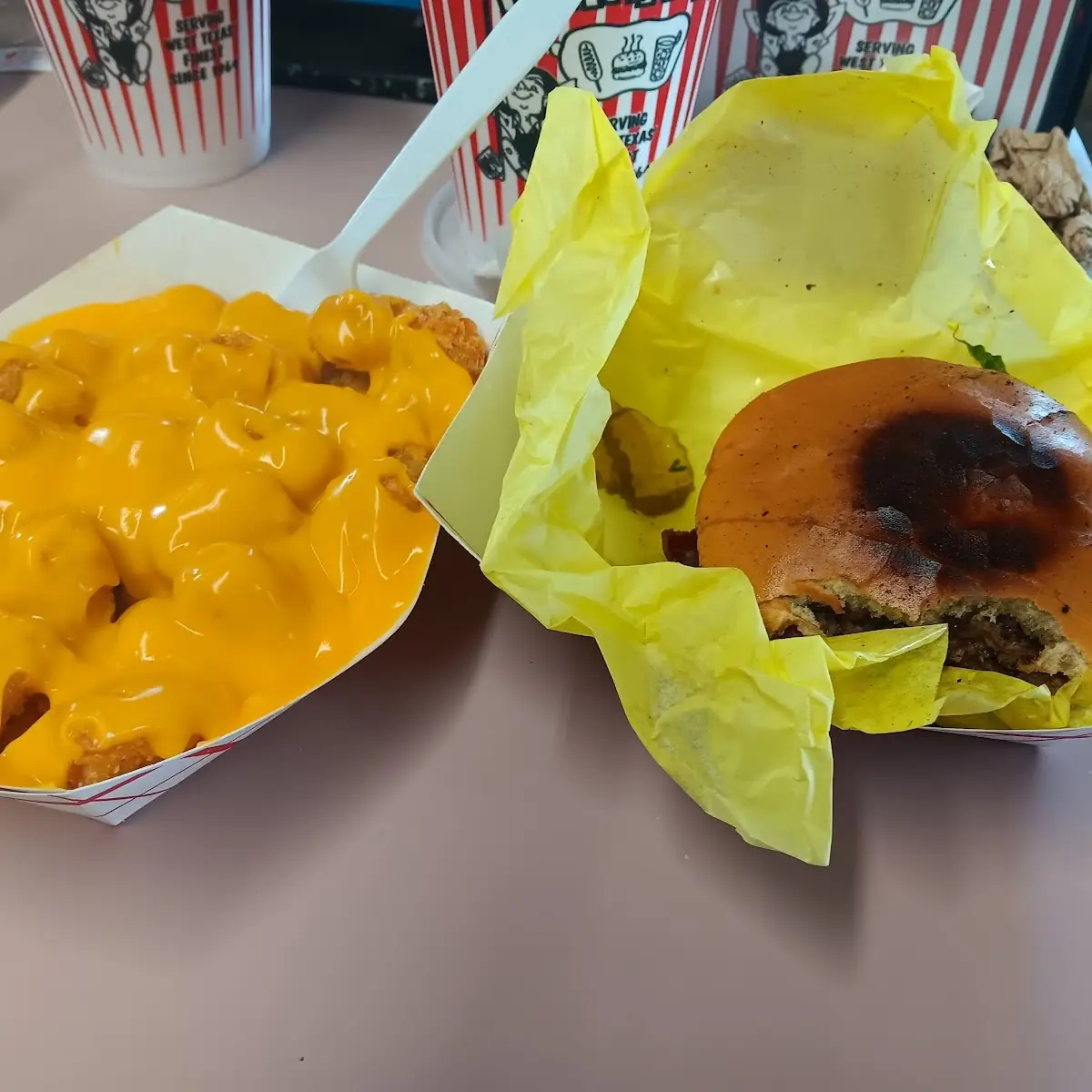 Double Bacon with Cheese Tots