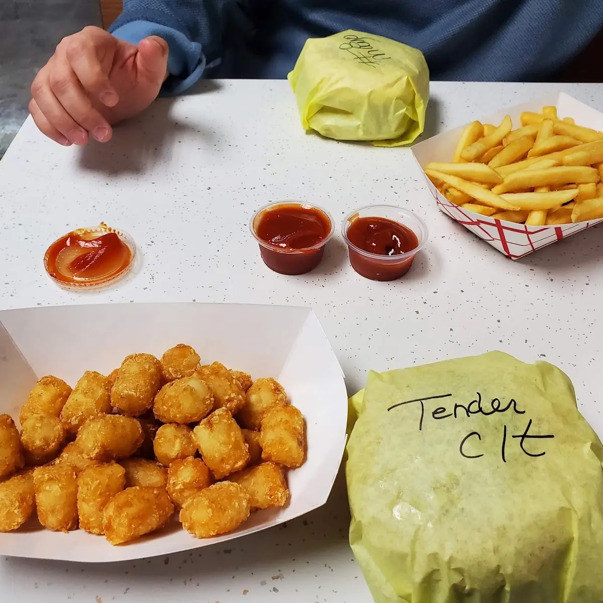 Double Cheeseburger Combo and Chicken Tender Combo