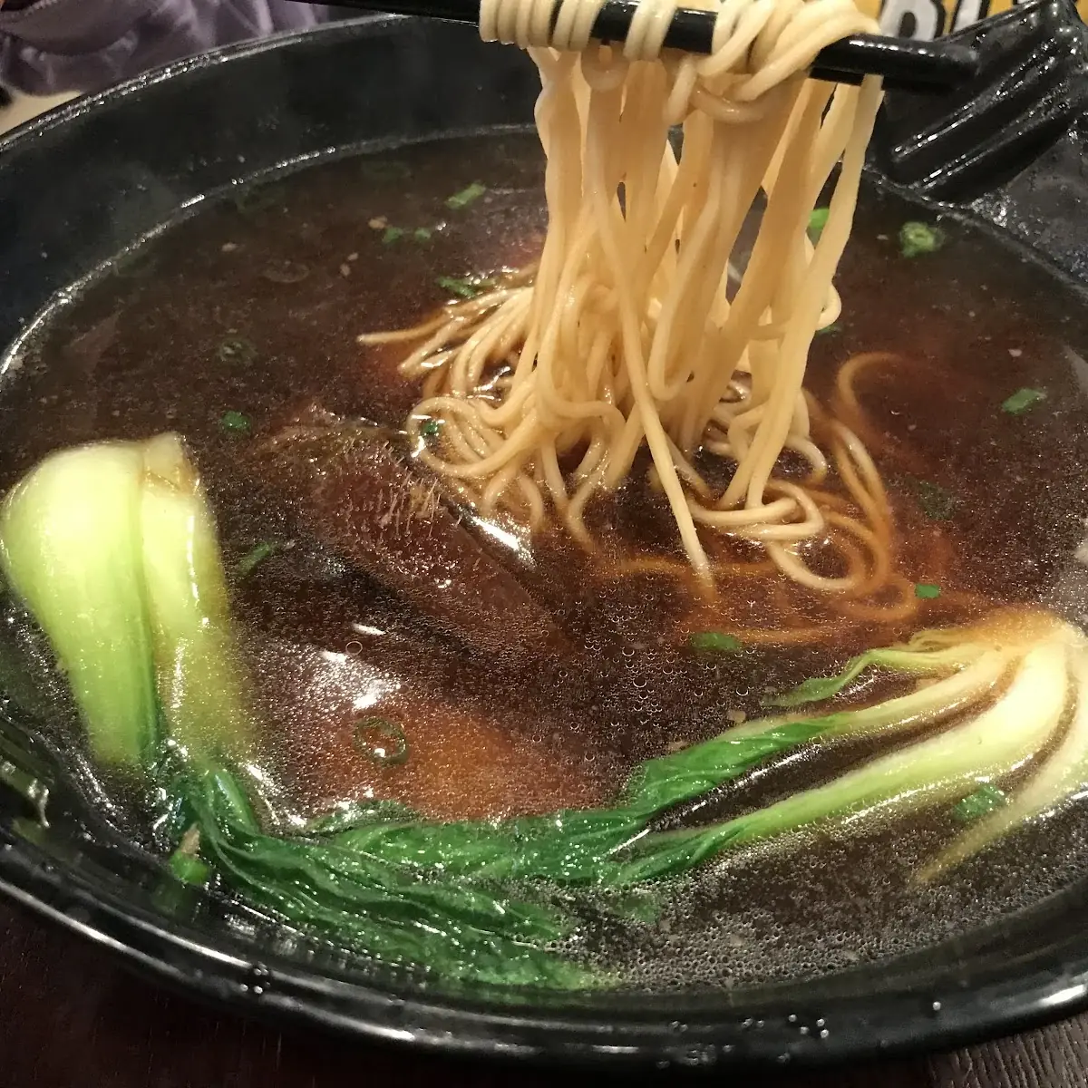 Braised Beef Noodle Soup with Greens