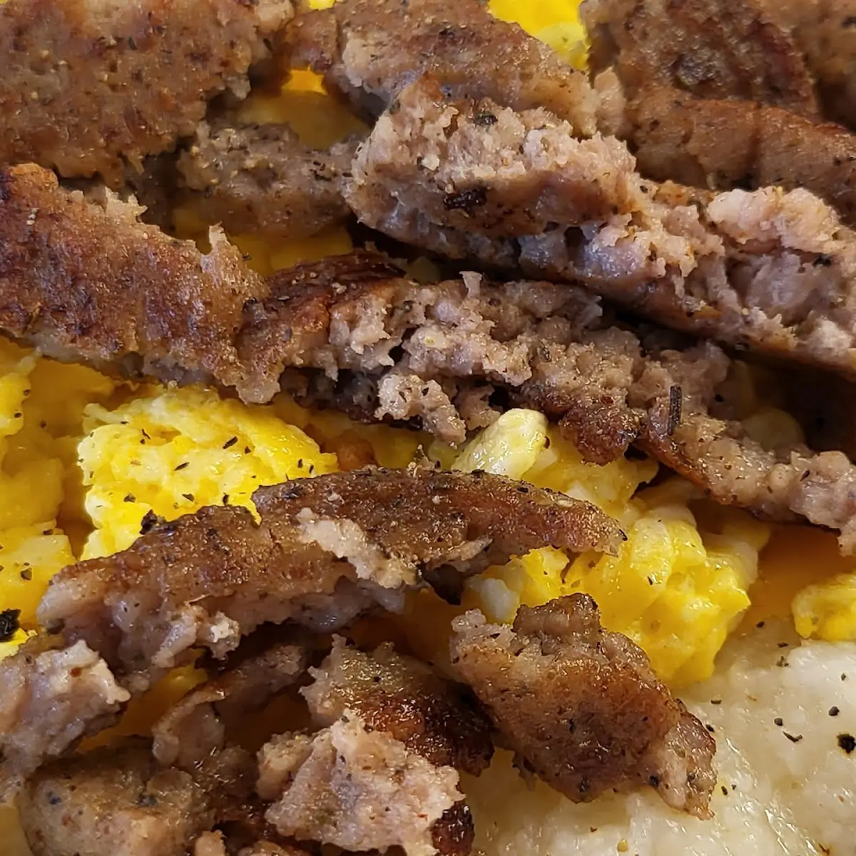 Grits Sausage Egg Bull
