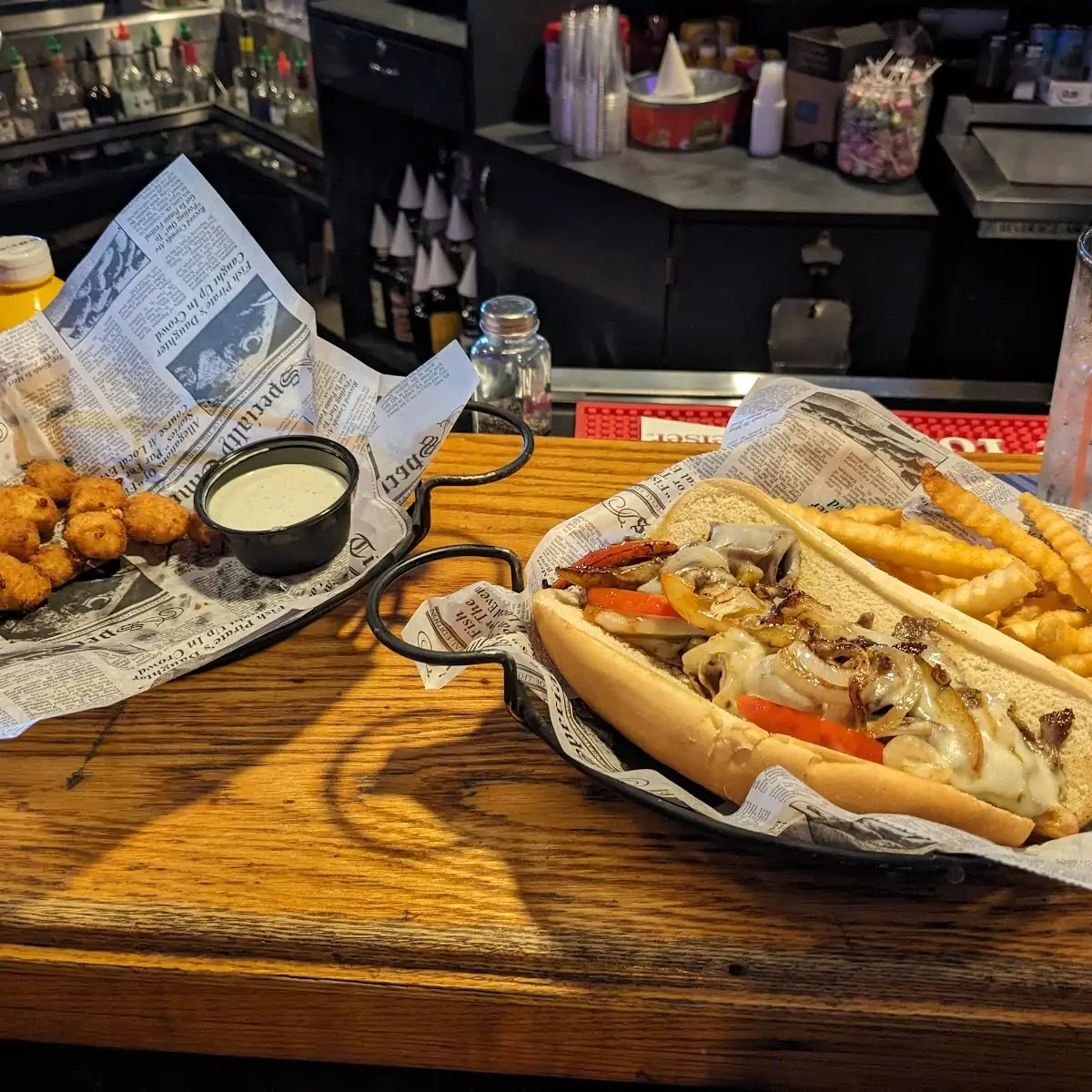 Philly Cheesesteak and Cheese Curds