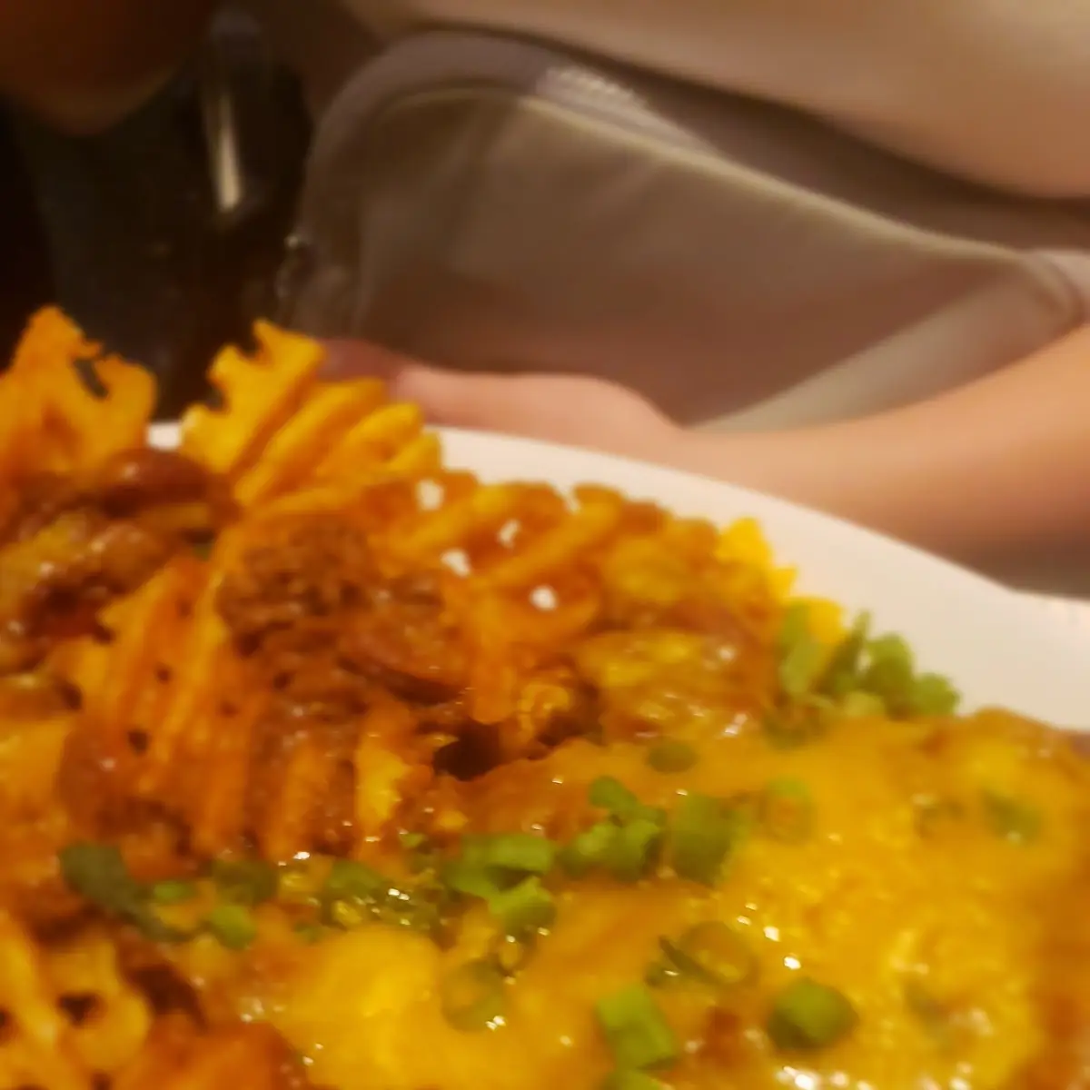 Chili Cheez Waffle Fries