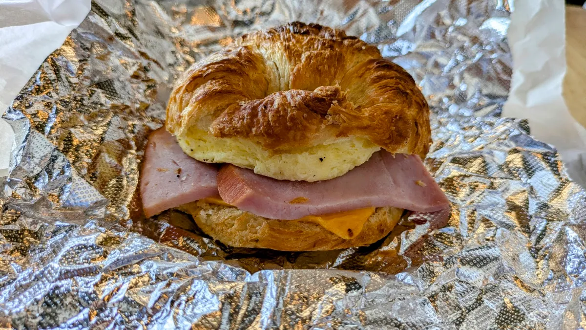 Ham Egg Cheese Croissant