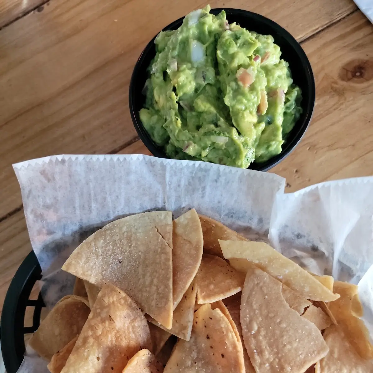 Nachos with Fresh Guacamole and Chips