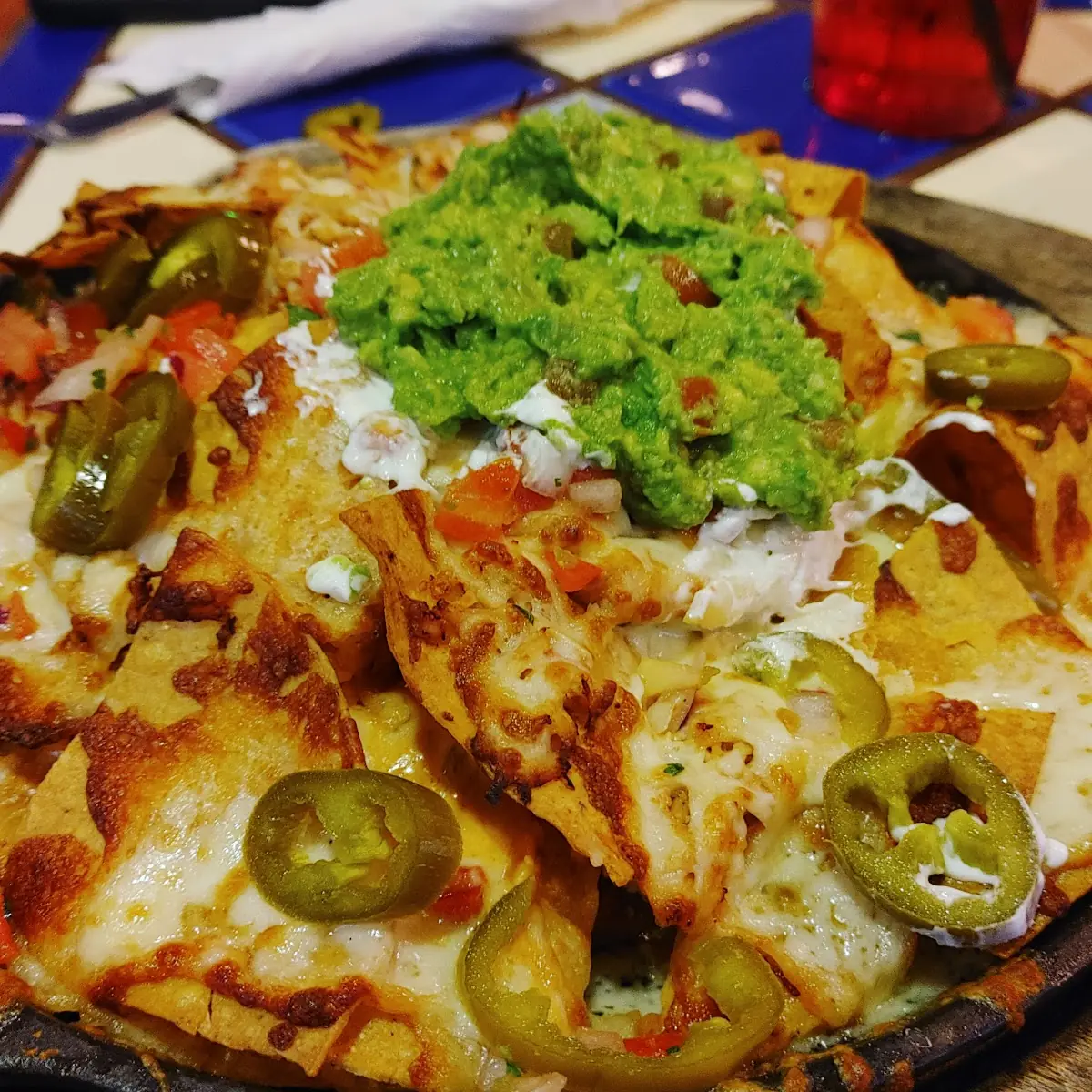 Fully Loaded Chicken Nachos Supreme