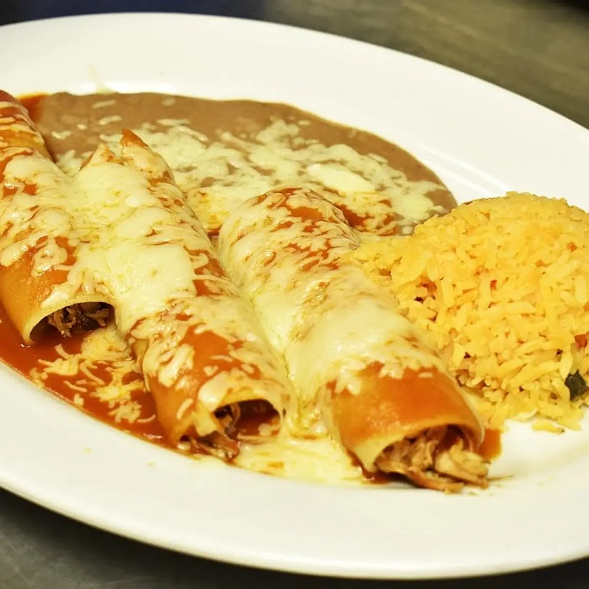 40. Soft Taco and Cheese Enchilada