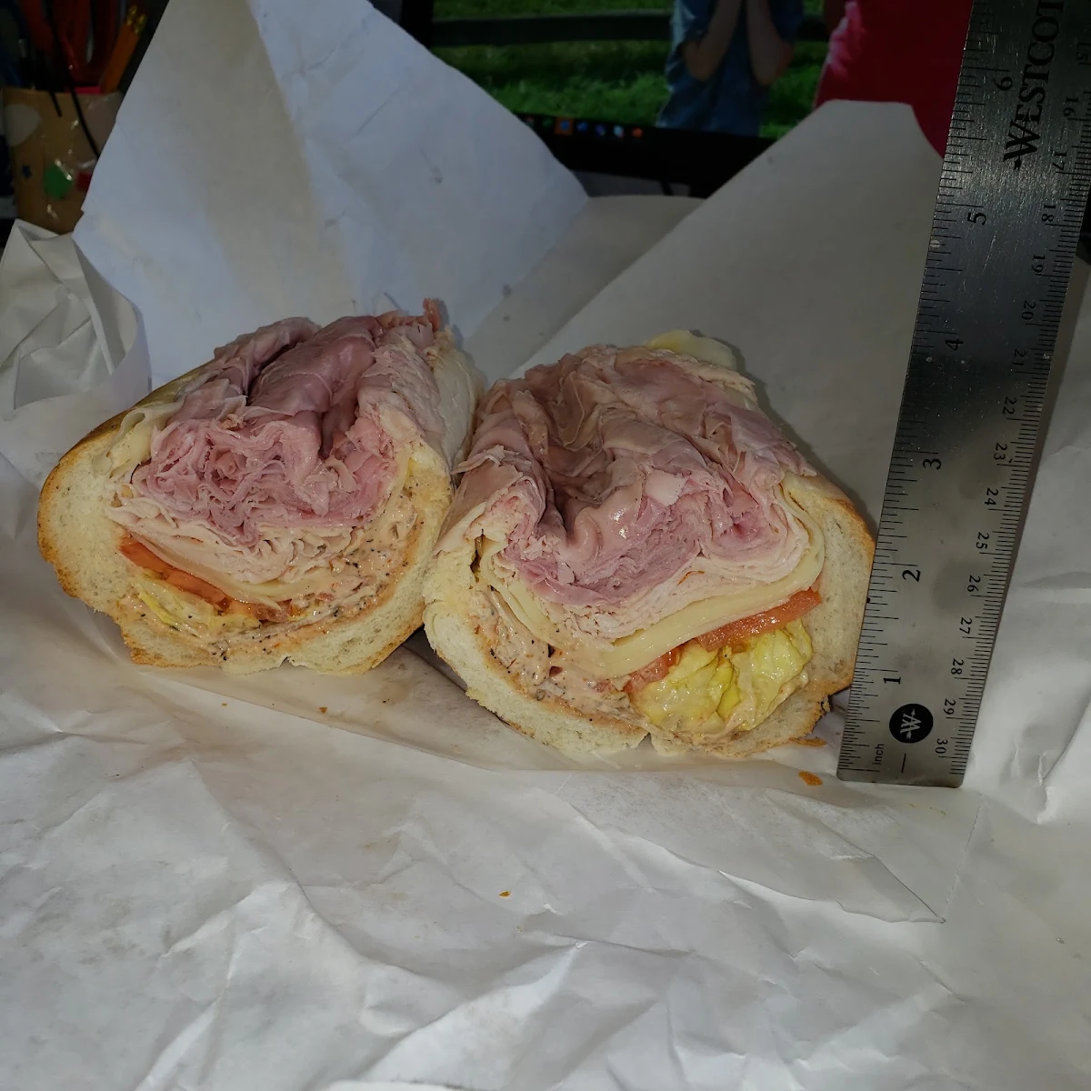 Turkey Ham and Swiss Sub