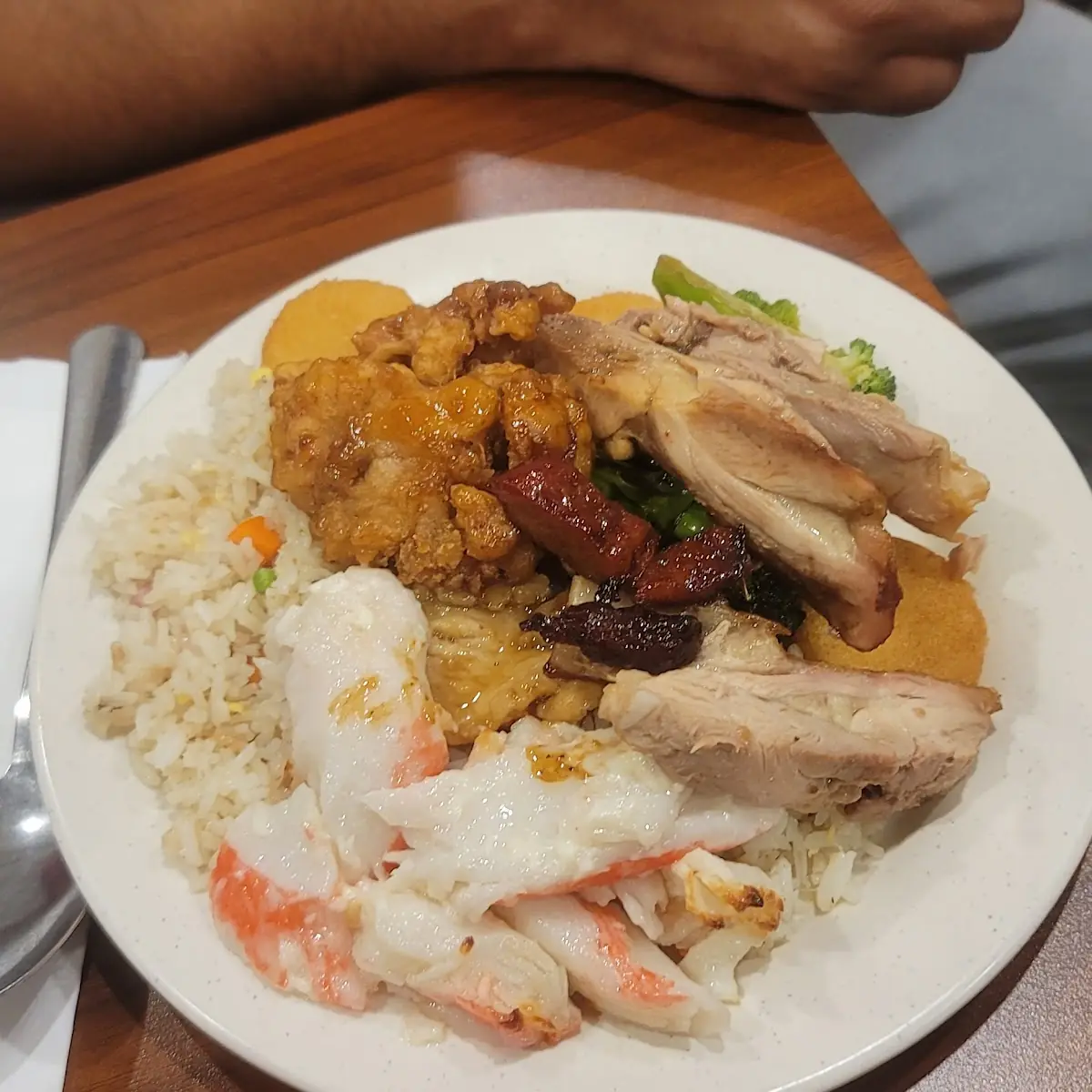 Beef Fried Rice and Fish Tikka Masala