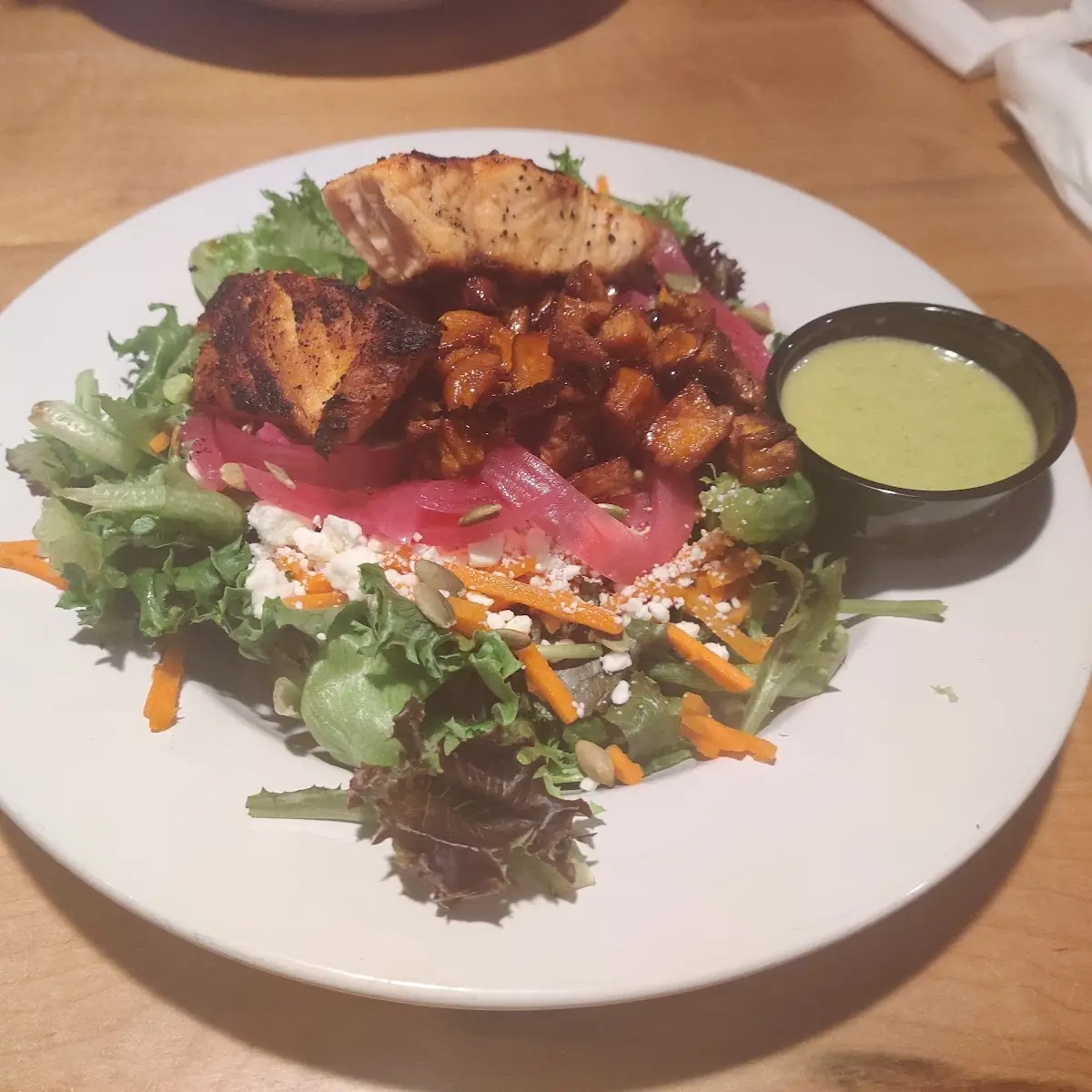 Blackened Chicken Tostada Salad