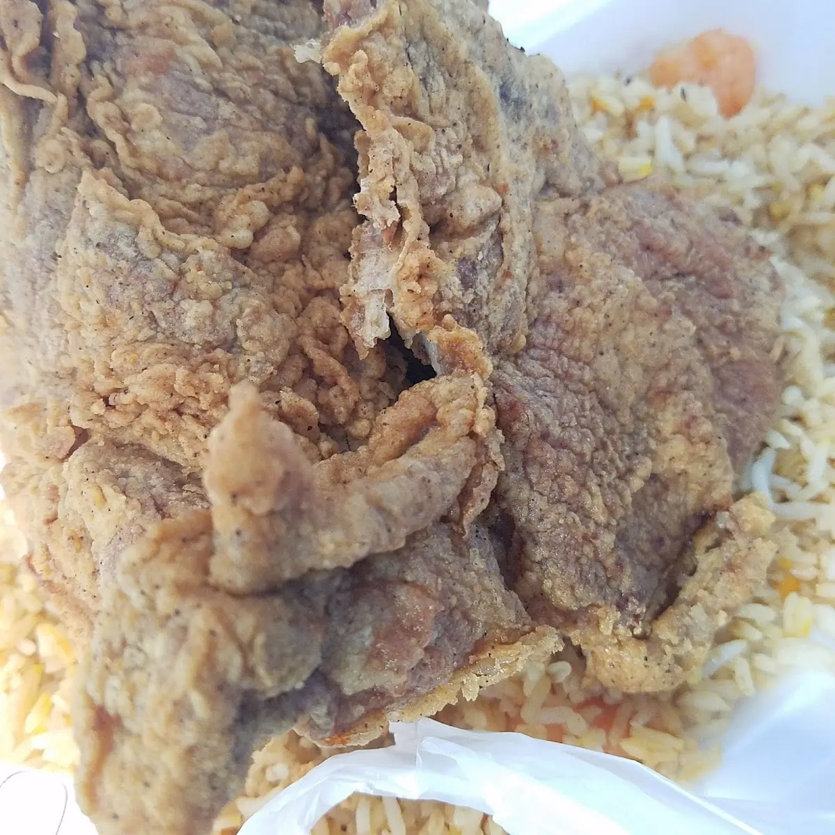 Fried Porkchop and Shrimp Fried Rice