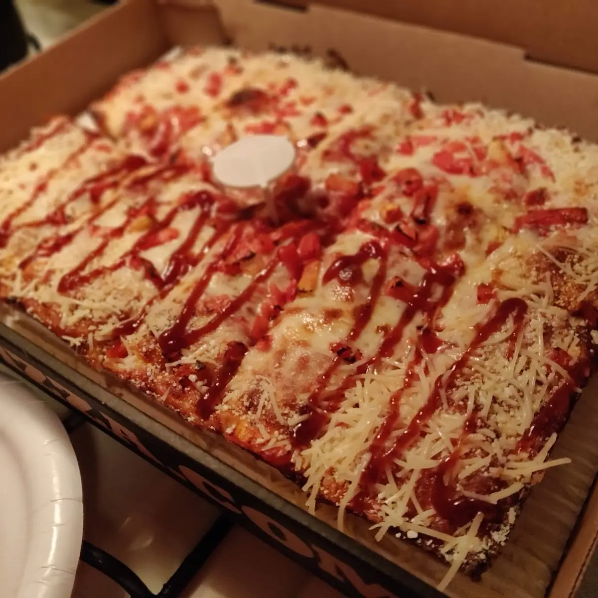 Detroit Style Deep Dish Pizza