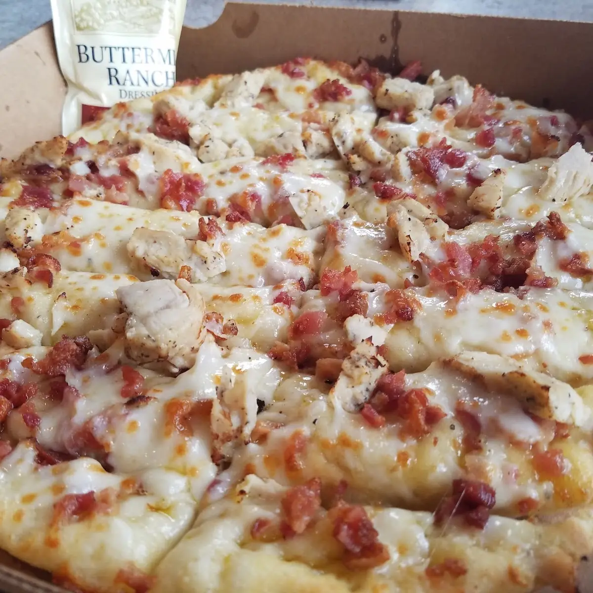 Chicken Bacon Cheese Bread