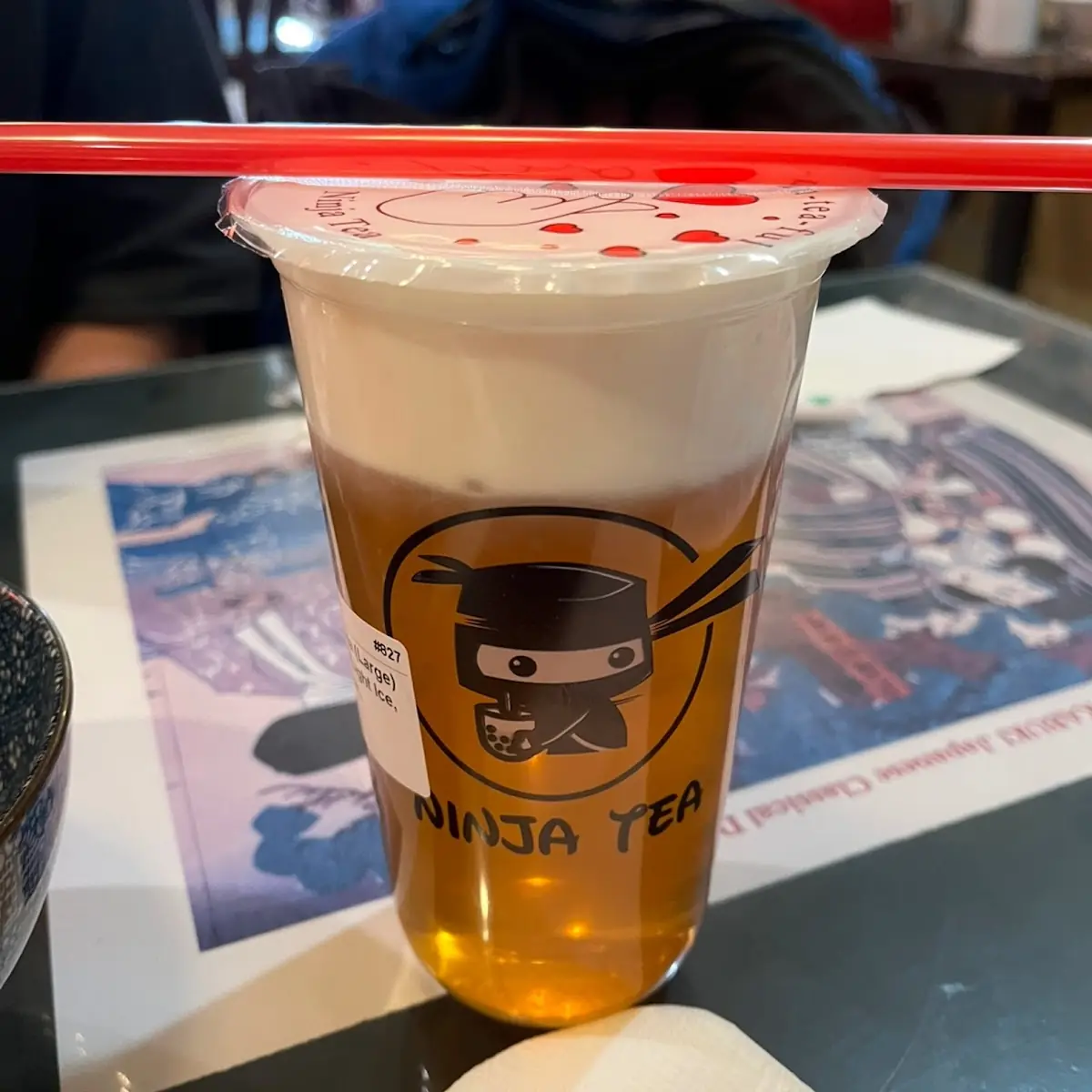 Honey Oolong Tea with Milk Cap