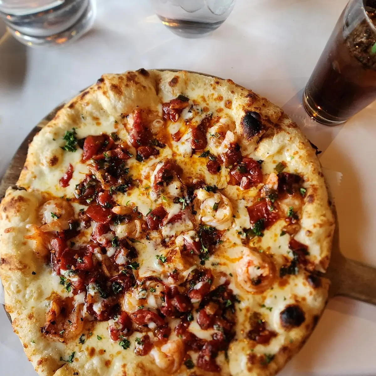Shrimp Scampi Pizza