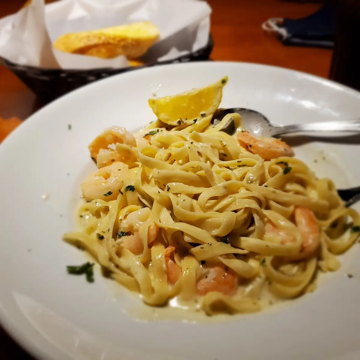 Shrimp Fettuccine Alfredo
