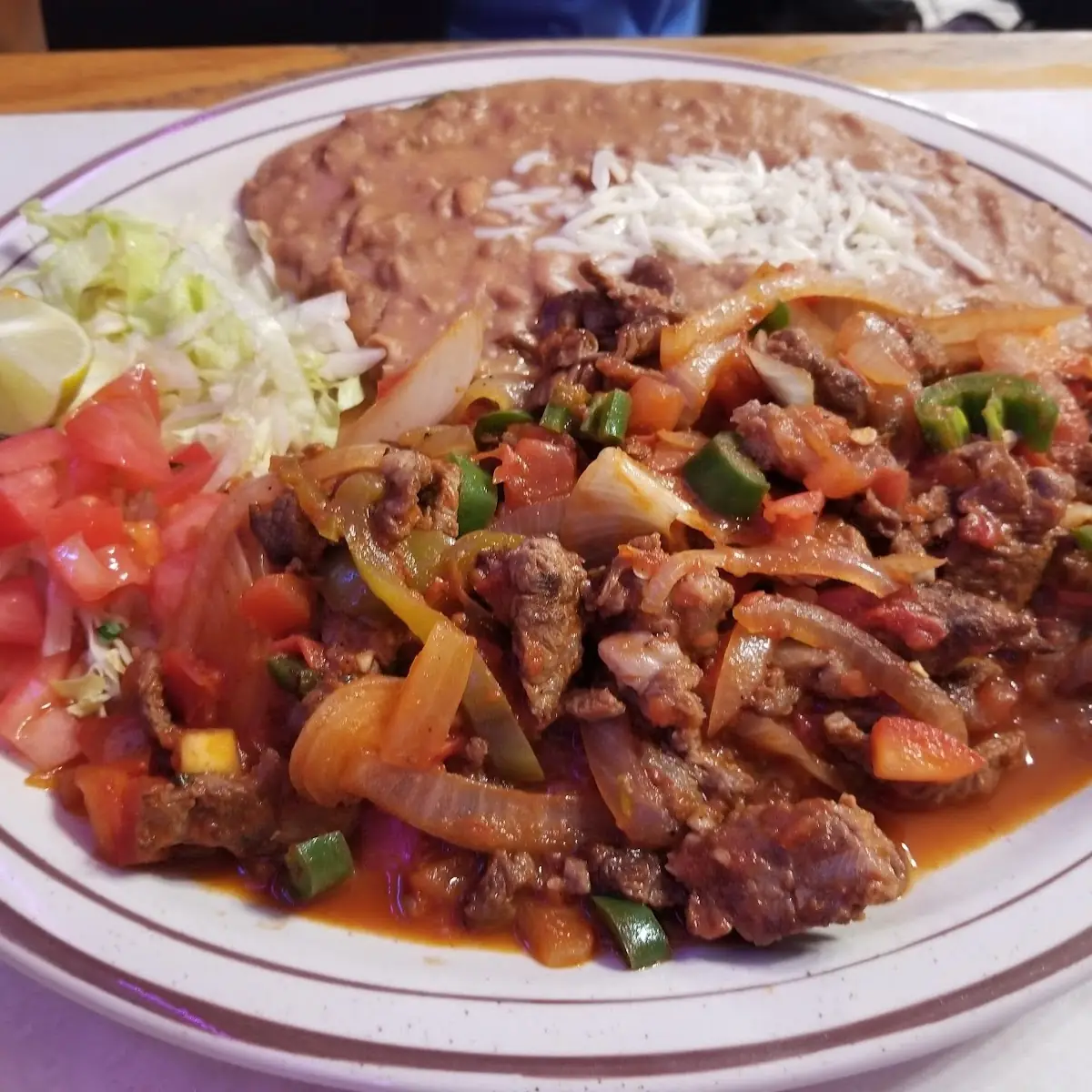 Bistec a La Mexicana