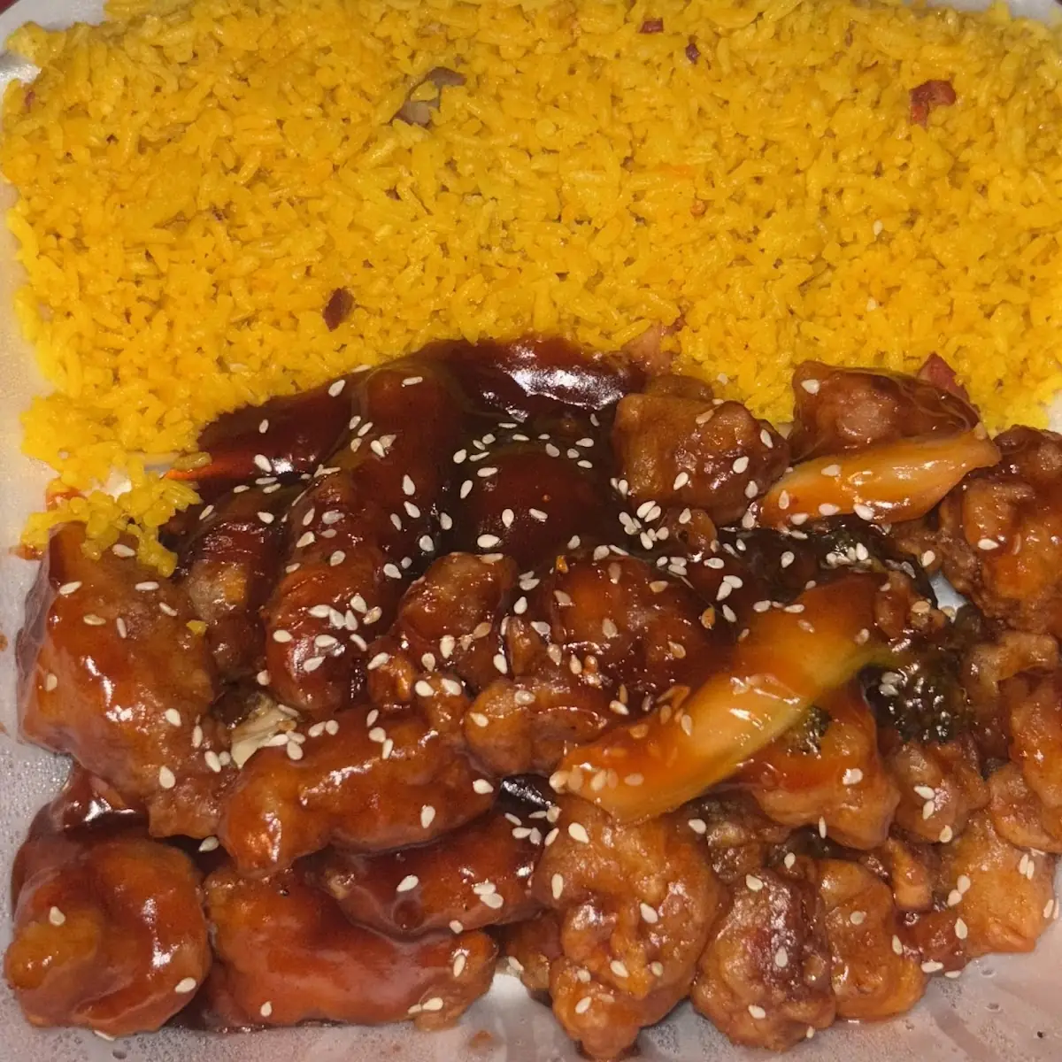 Sesame Chicken Fried Rice