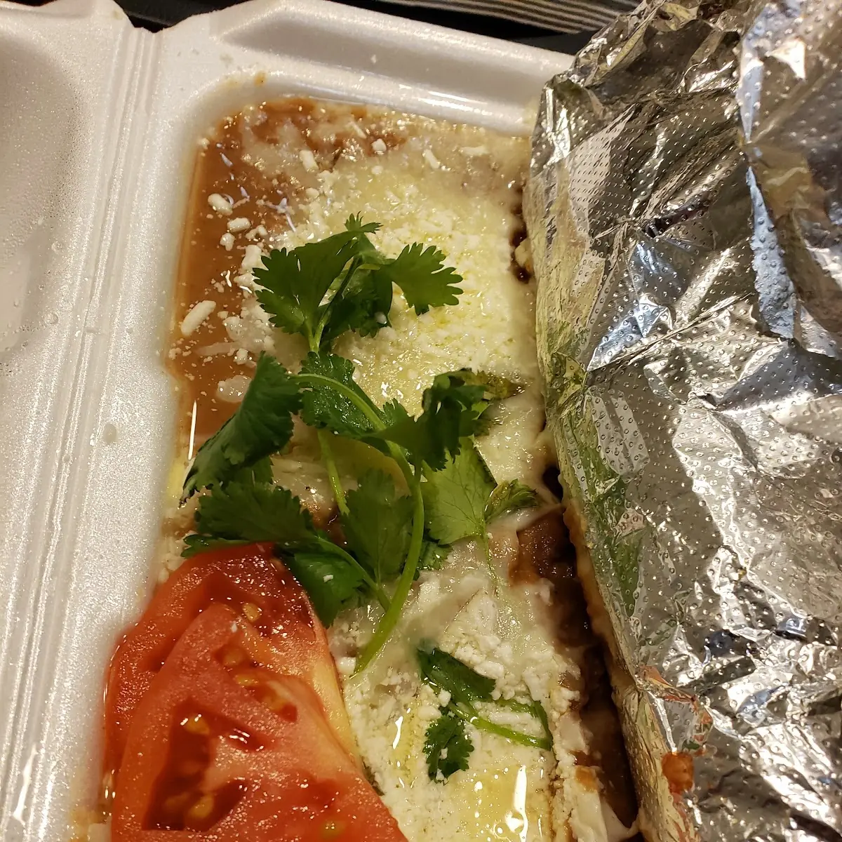 Refried Beans and Cheese