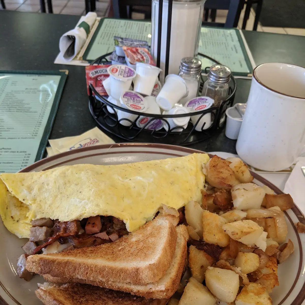 Sausage and Cheese Omelette