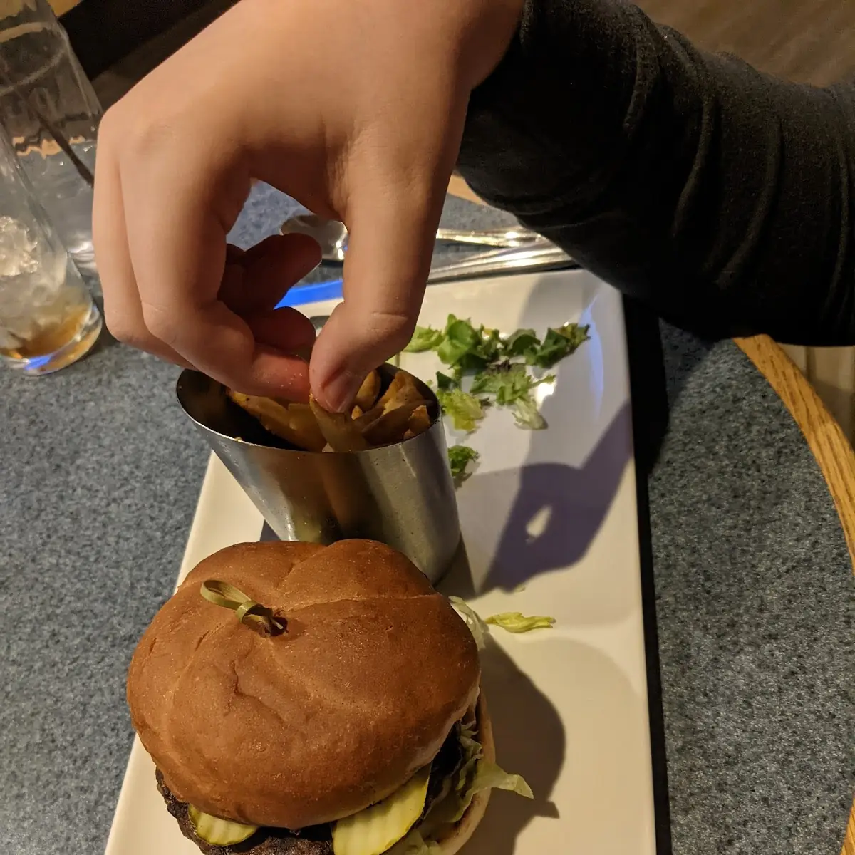 Burger and Fries