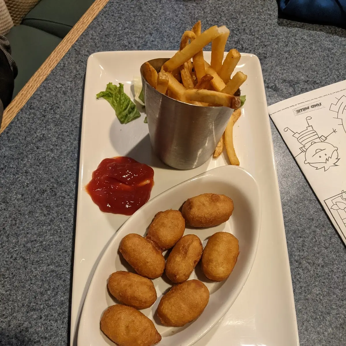Mini Corn Dogs and Fries