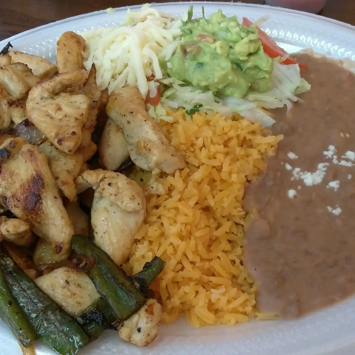 Chicken Fajitas Plate