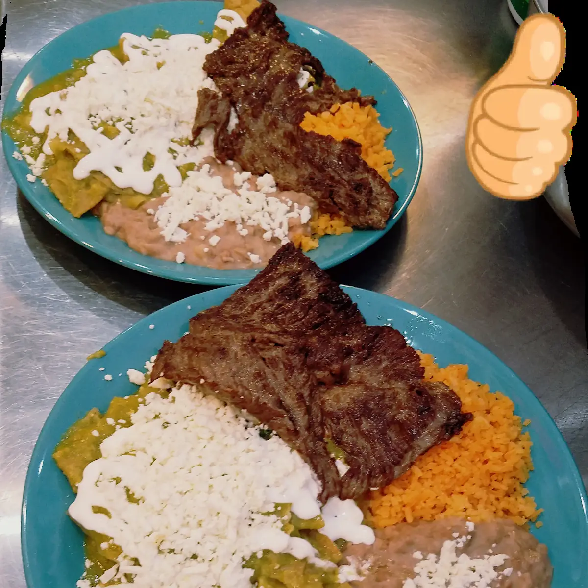 Chilaquiles Verdes Con Arrachera