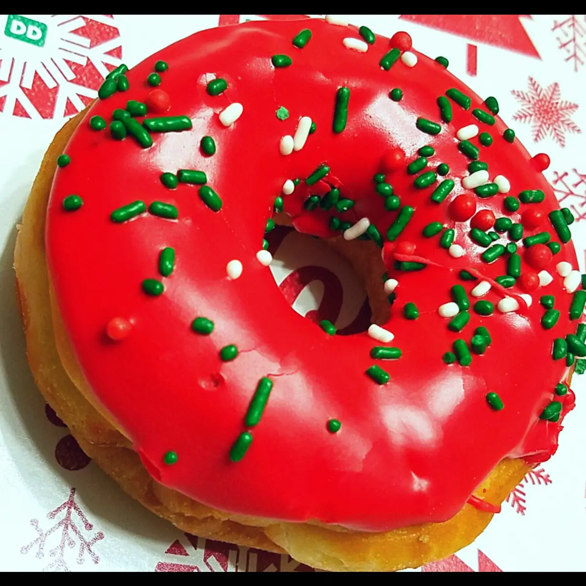 Red Delicious Frosted Doughnut