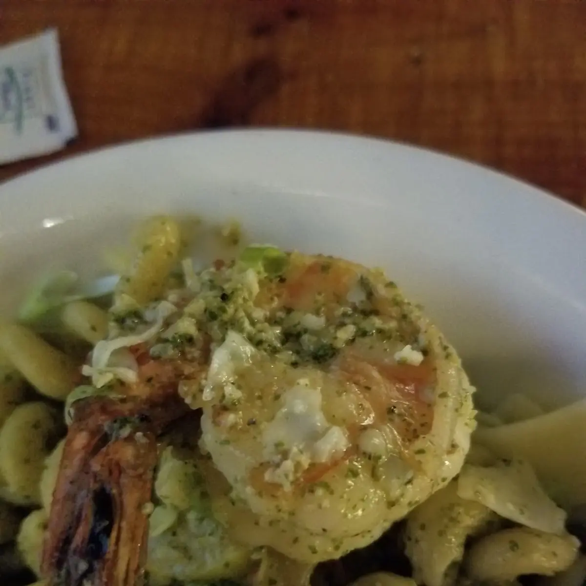 Shrimp Pasta w Pesto