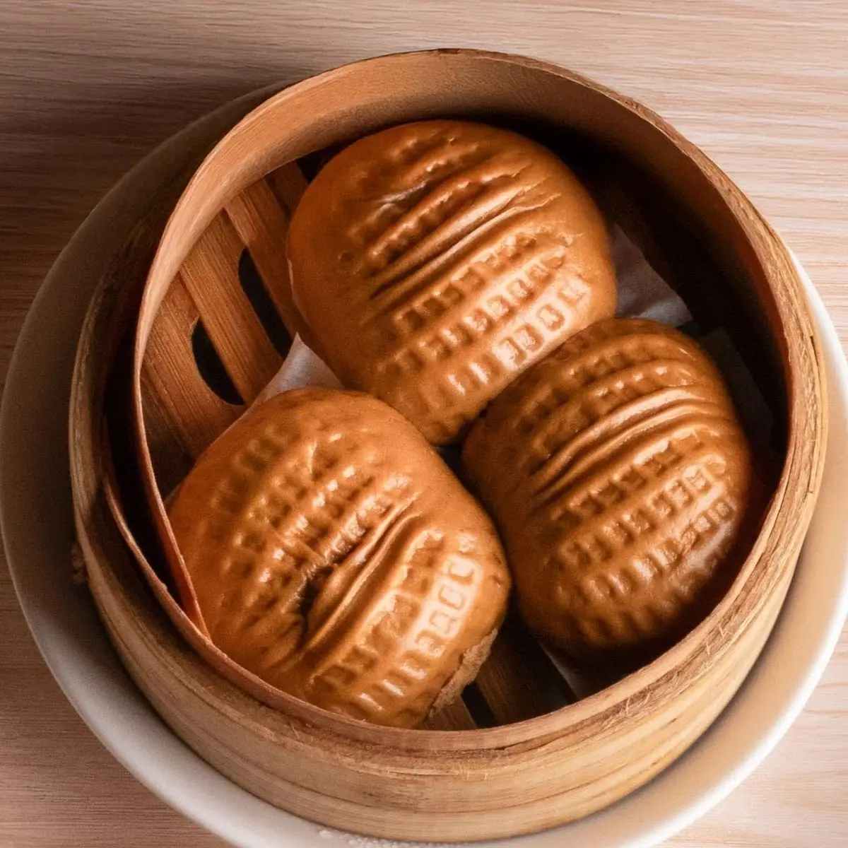 Sweet Walnut Paste Steamed Buns
