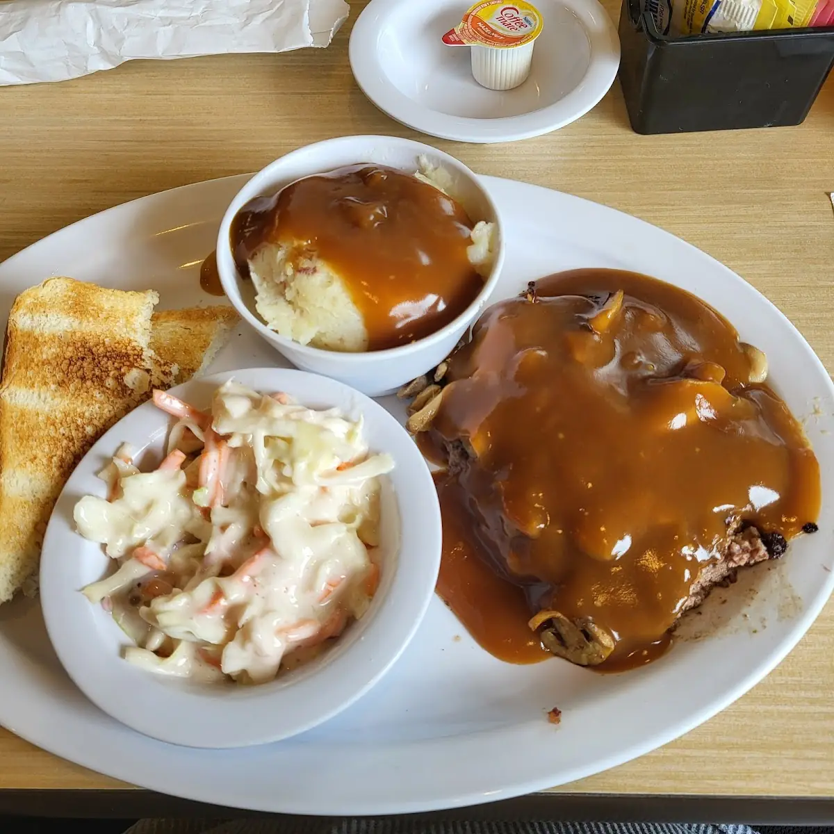 Chopped Steak and Mashed Potatoes