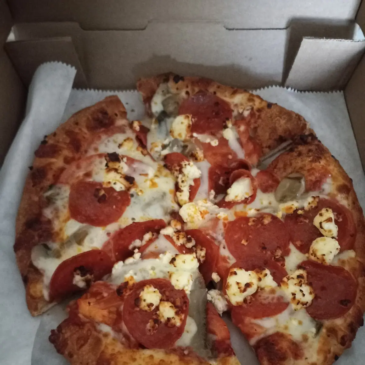 Medium Pepperoni Pizza with Extra Cheese