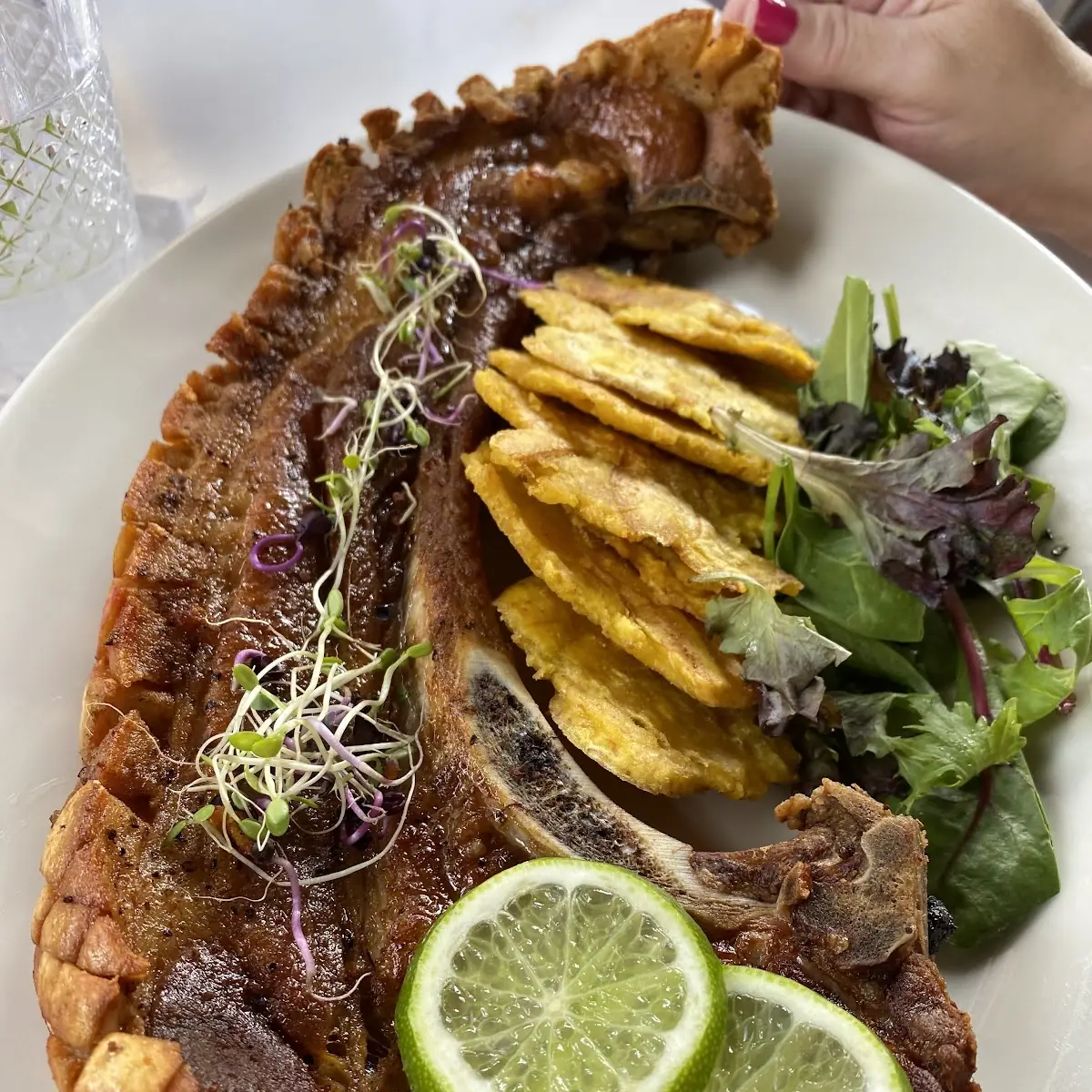 Fried Green Plantains