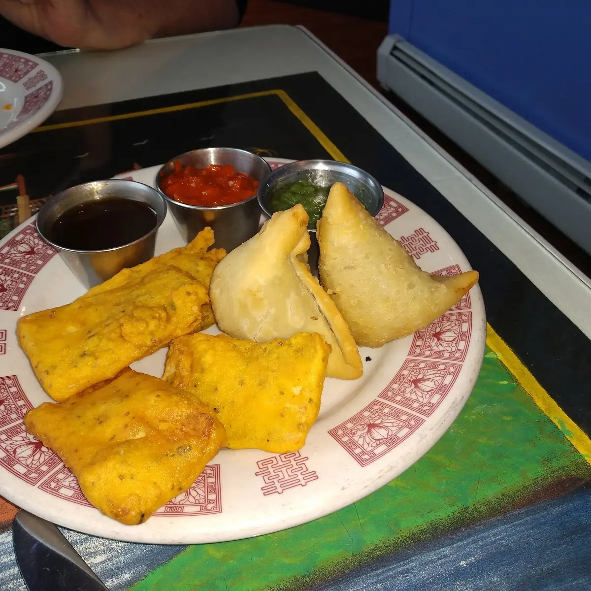 Vegetable Samosa and Paneer Pakora