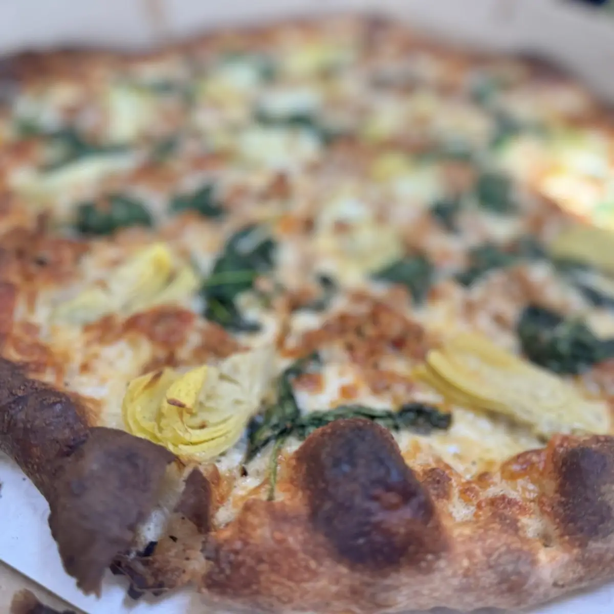 Spinach and Artichoke Pizza
