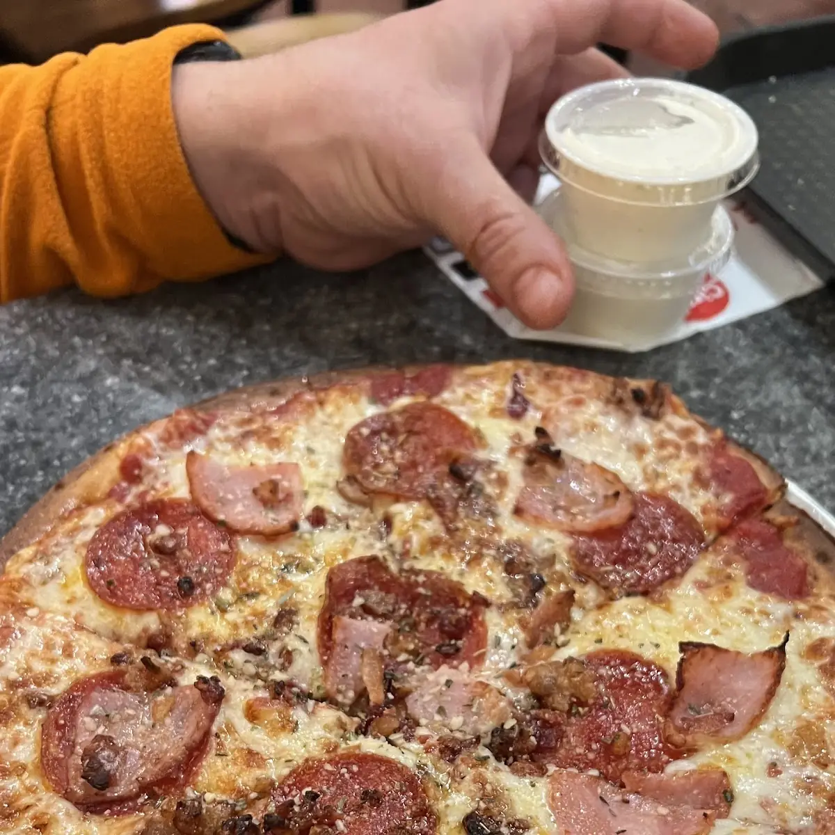 High Five-Meat Pizza