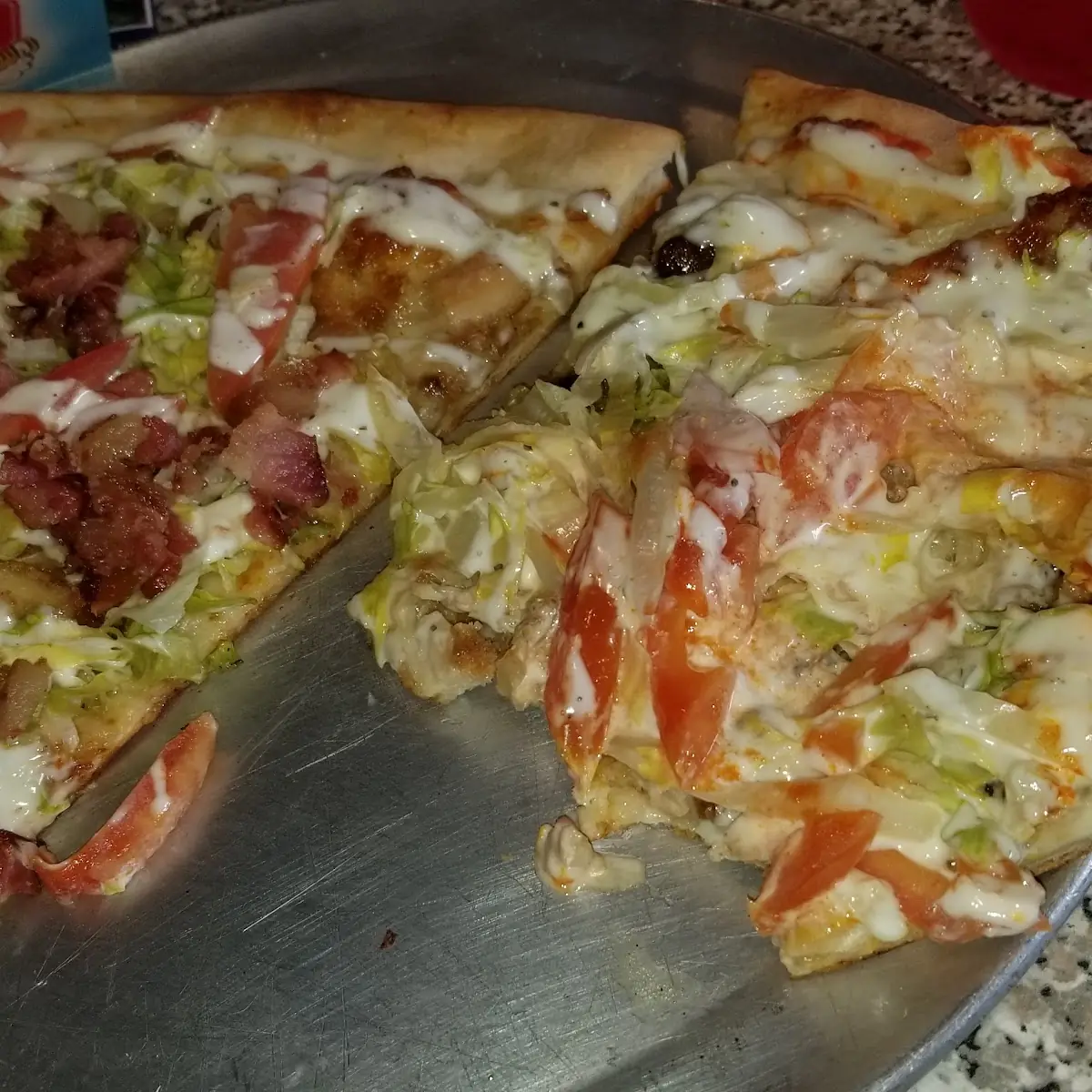 Beef and Chicken Taco Pizza