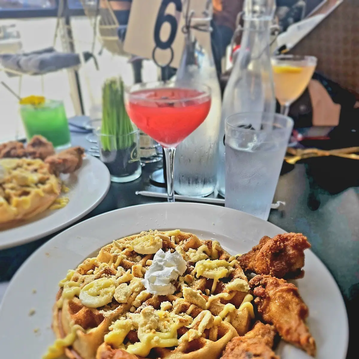 Banana Pudding Waffles and Chicken