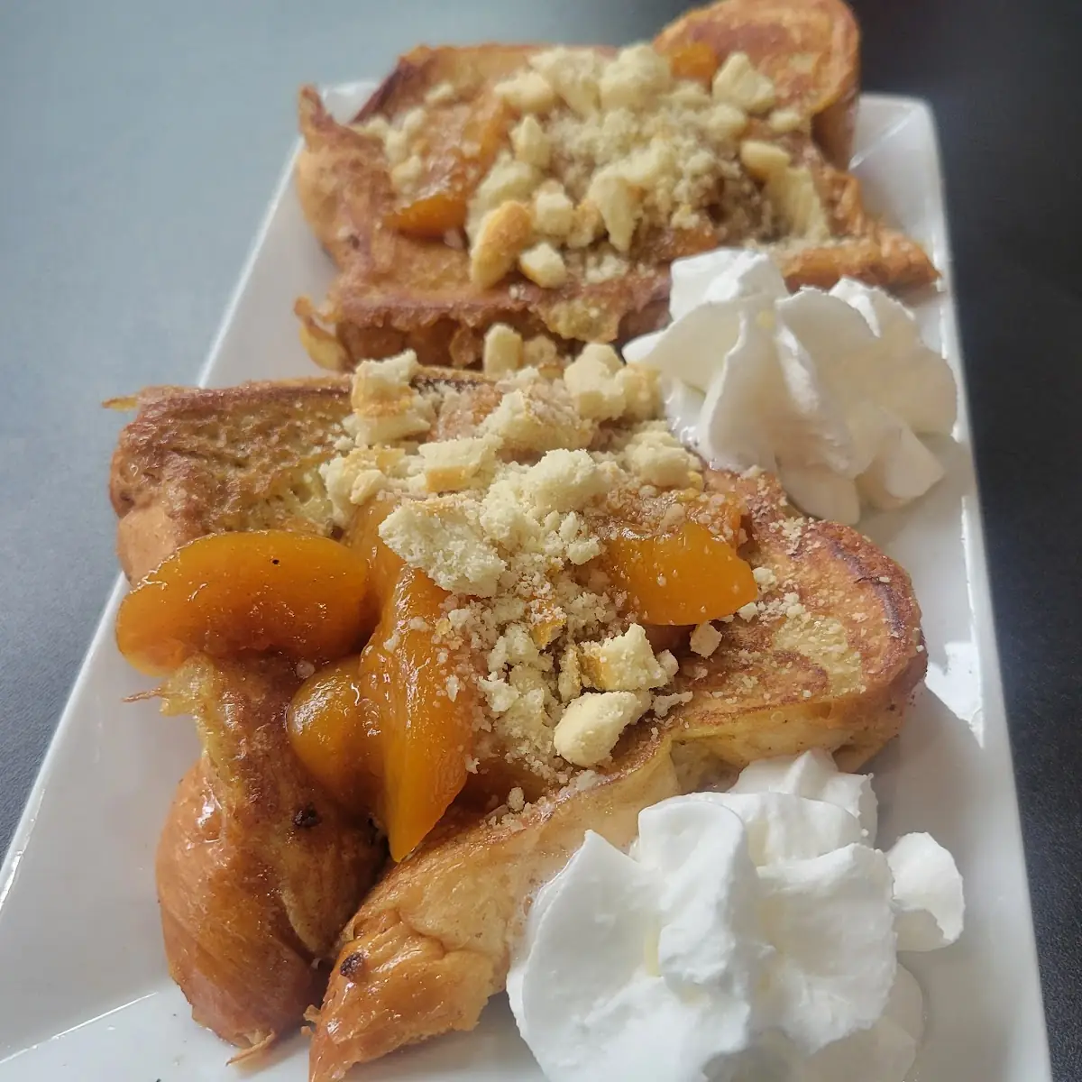 Peach Cobbler French Toast