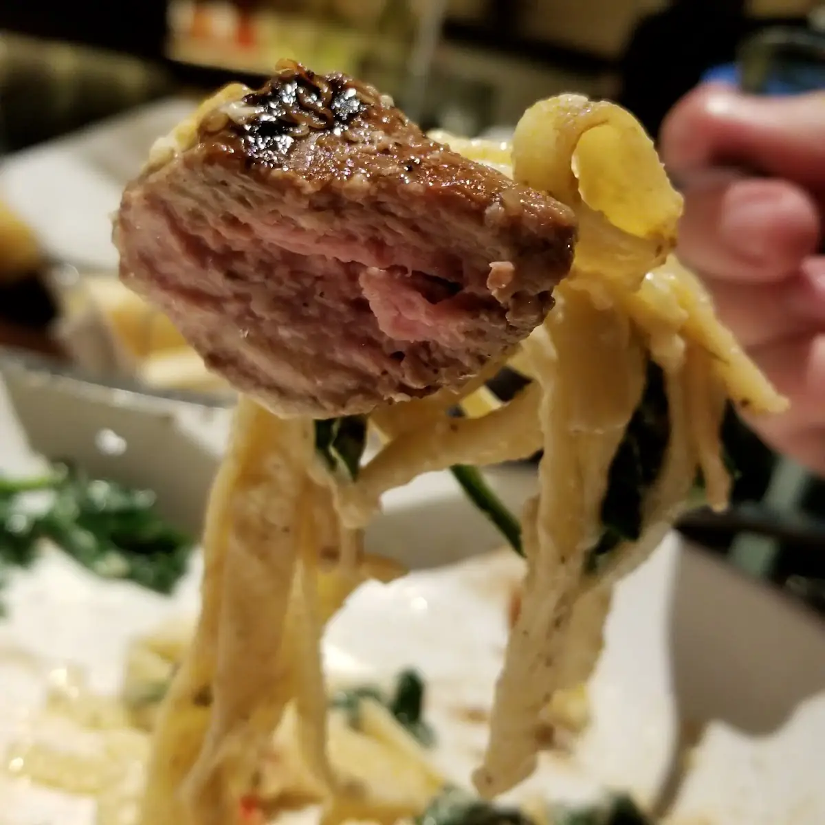 Steak Gorgonzola Alfredo