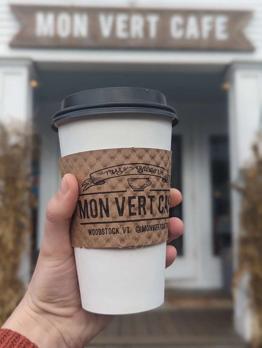Black Drip Coffee and Caramel Latte