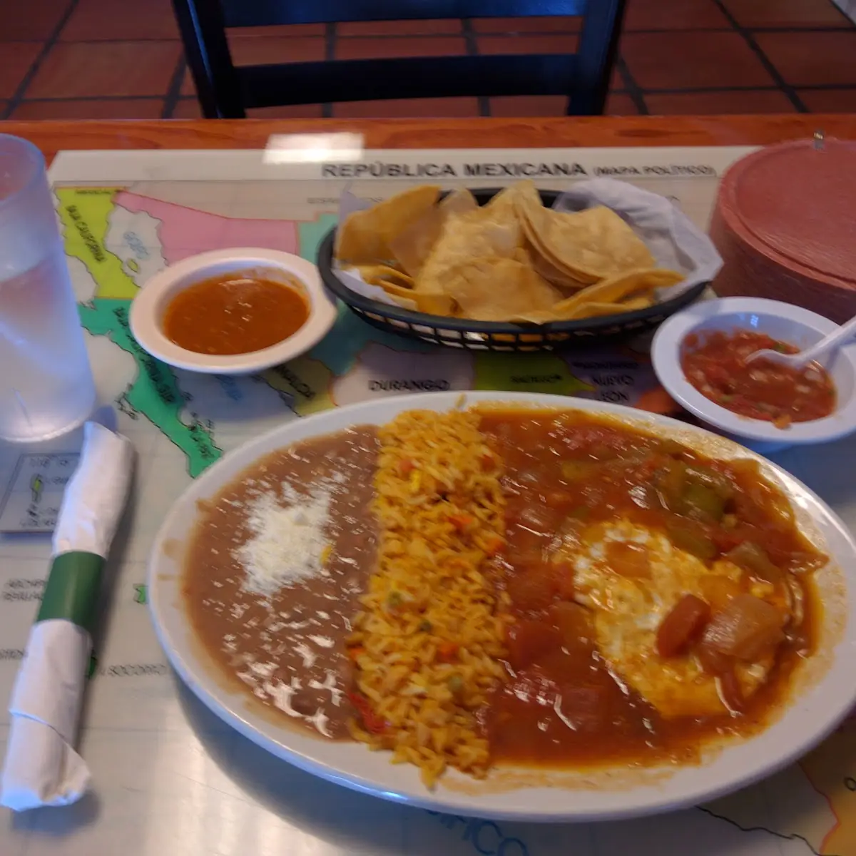 Enchiladas with Rice & Beans
