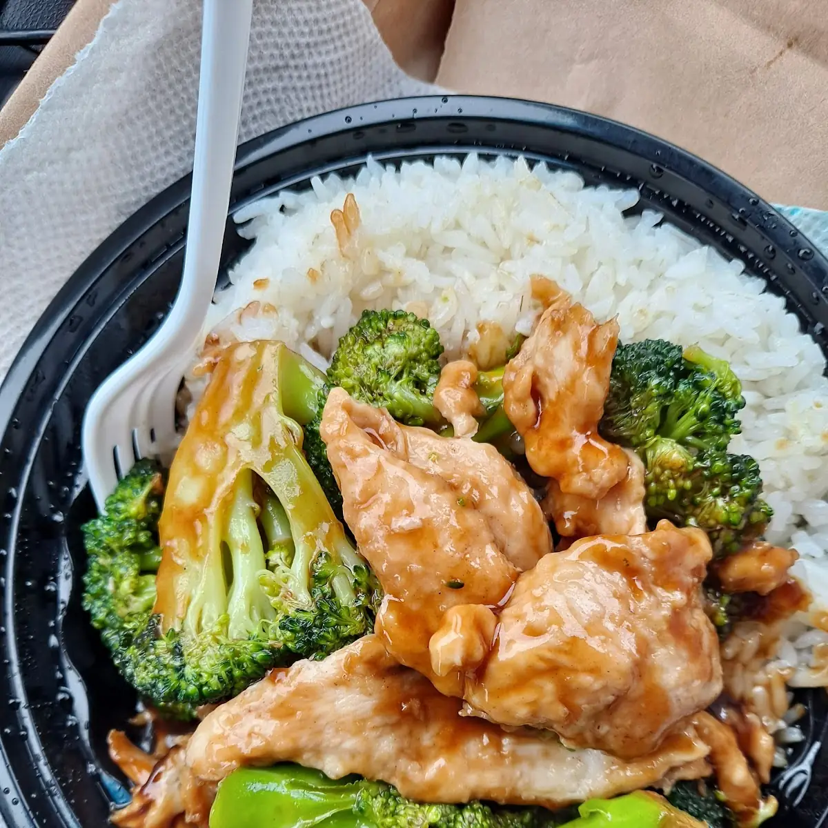 Chicken Broccoli with White Rice Lunch Special