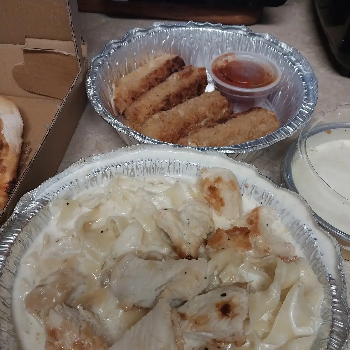 Chicken Alfredo Parm Wheel Twist