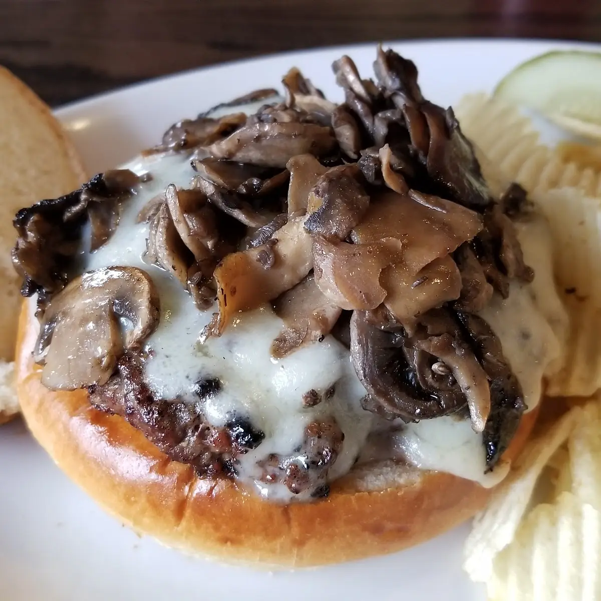 Mushroom Swiss Burger