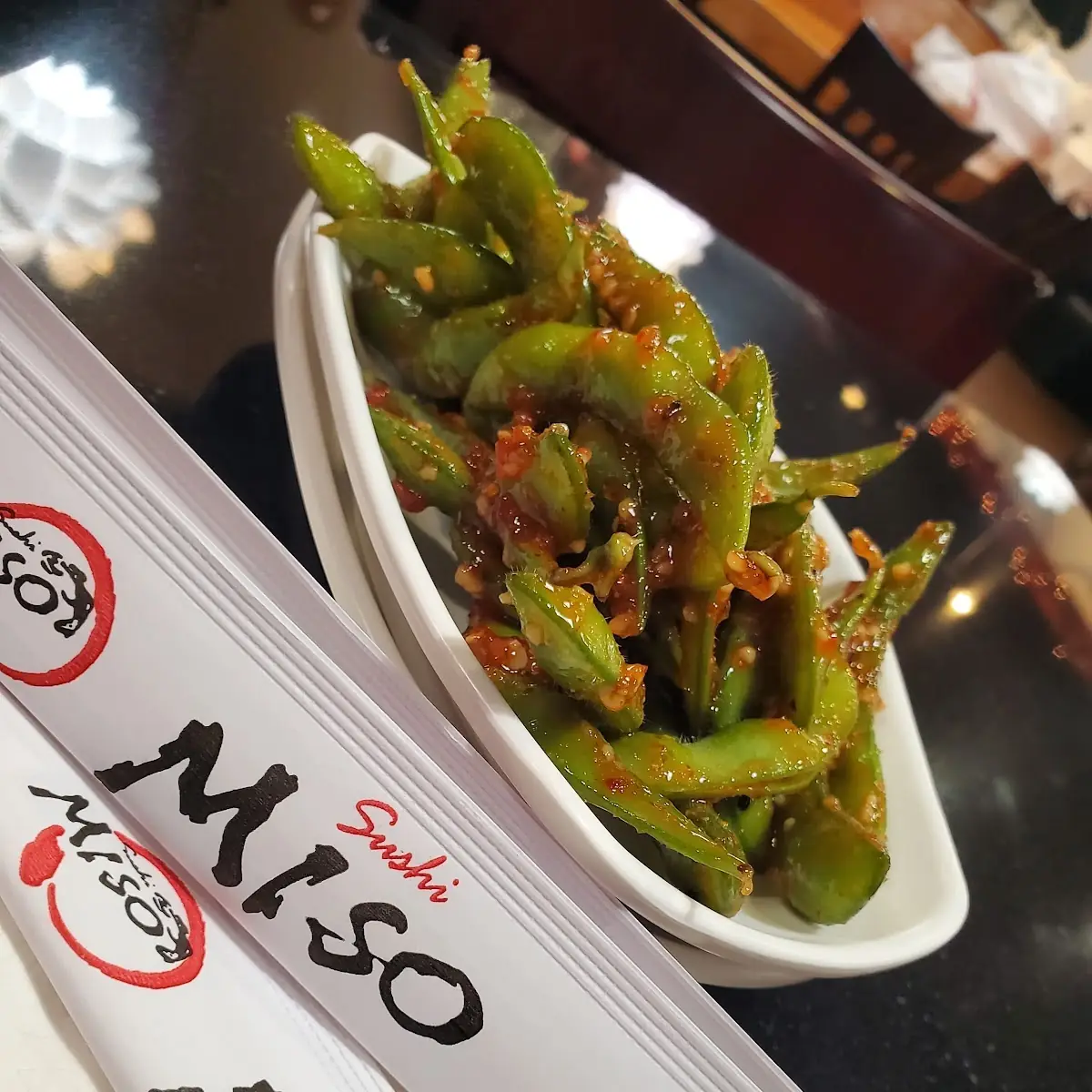 Edamame Spicy Garlic Edamame