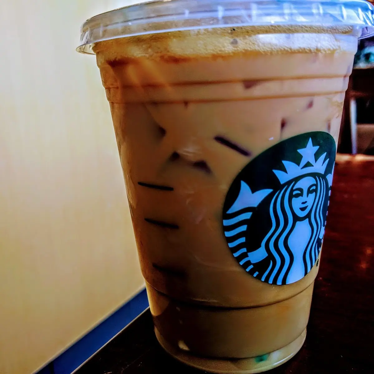 Iced Americano with Half & Half