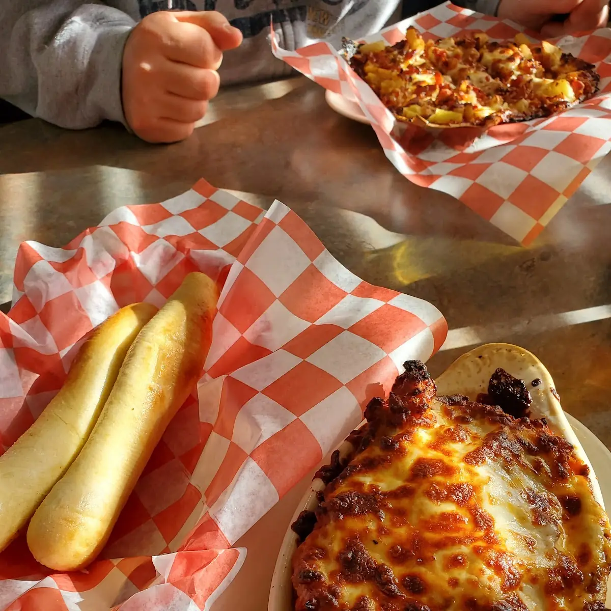 Lasagna and Bread Sticks