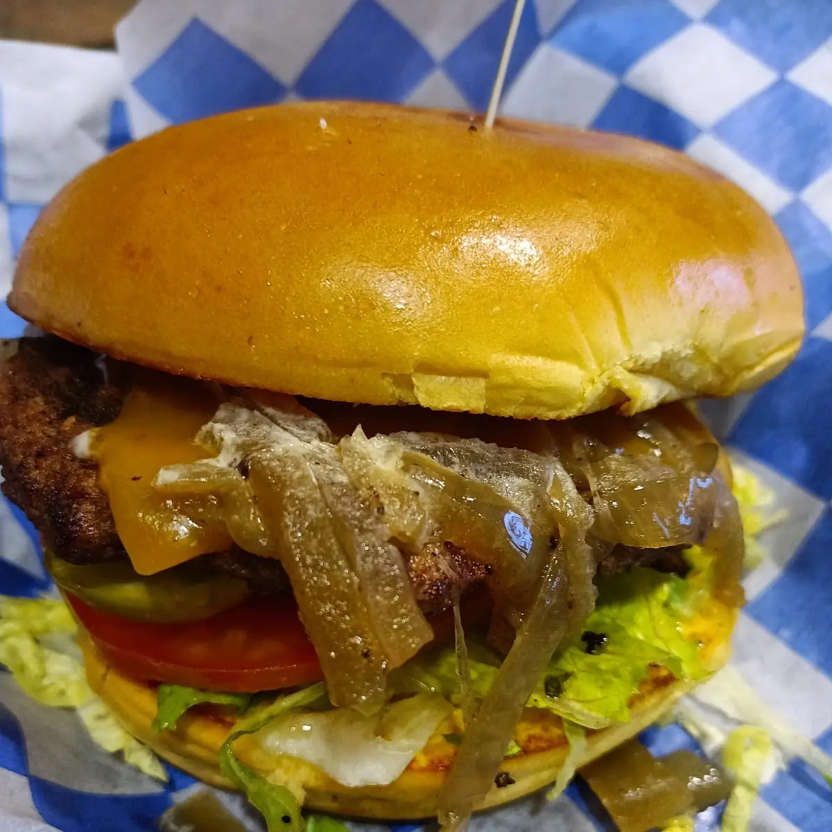 Groovy Green Chile Burger
