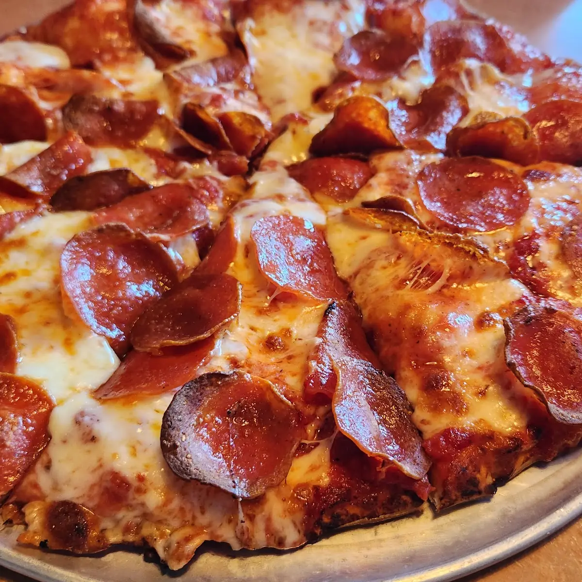 Pepperoni Pizza Well Done